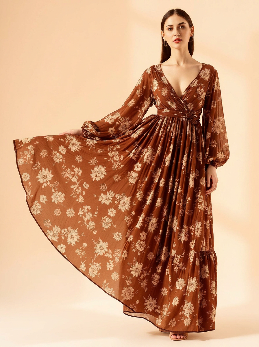 Printed Maxi Dress